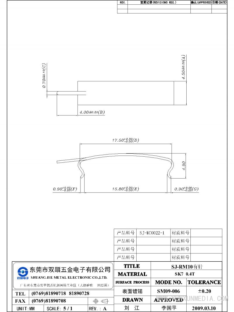 SJ-RM10有針-Model