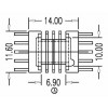 Y-S1306 EPC13臥式四槽5+5 直P(pán)IN