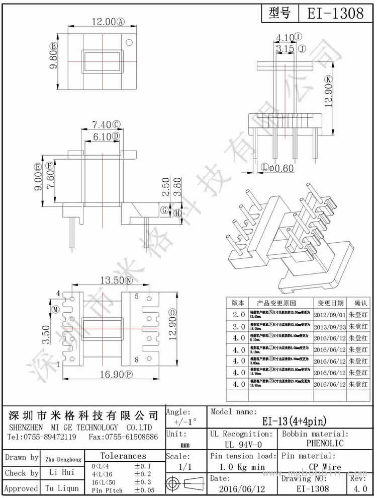 EI-1308-Model