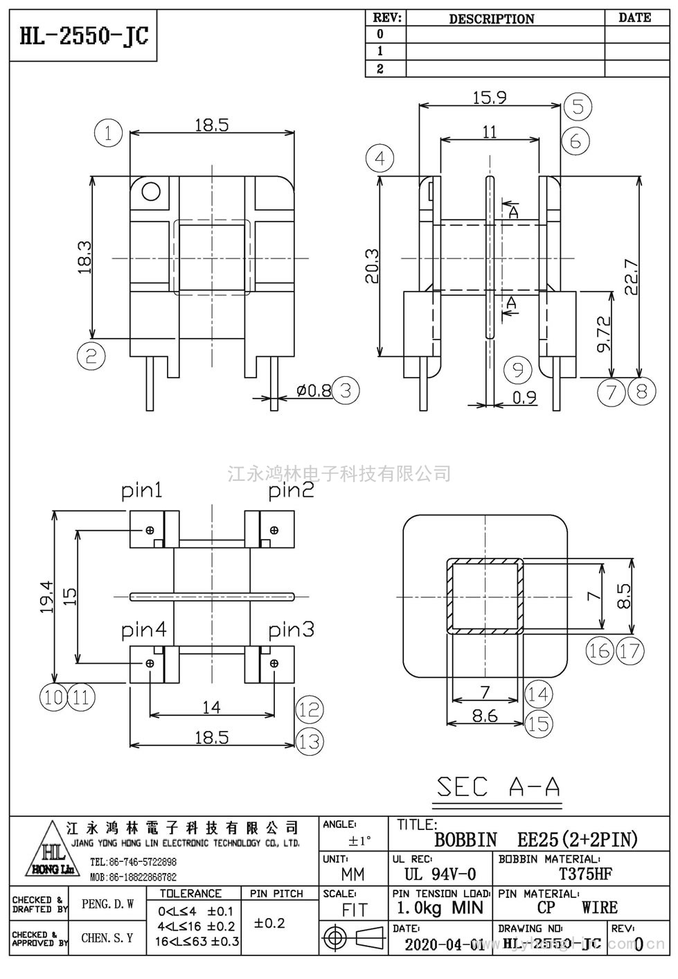 HL-2550-JC/EE-25臥式(2+2P)