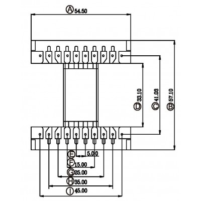 金達成-ETD-4901/ETD49臥式(10+10)PIN