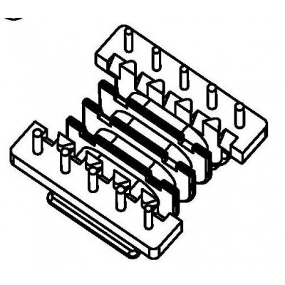 JS-1309/EPC13臥式四槽(5+5PIN)