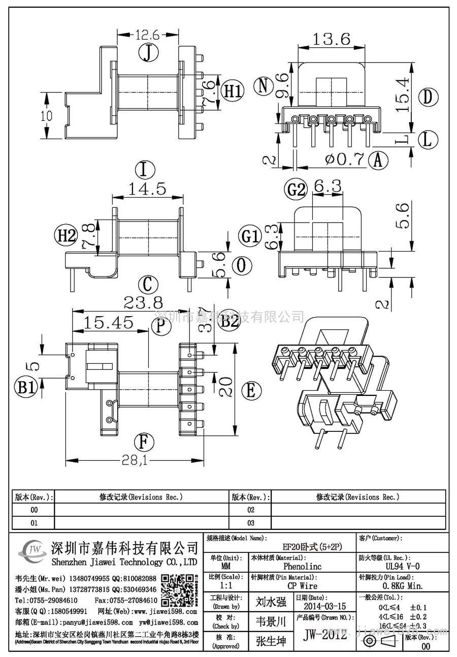 JW-2012/EF20臥式(5+2P)