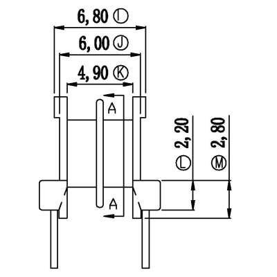 EE-8.3-2/EE8.臥式(2+2PIN)