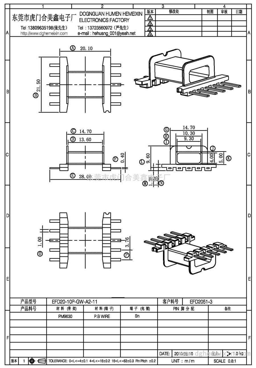EFD20-10P-GW-A2-11/EFD-2051-3臥式(5+5P)