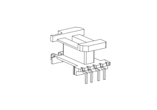 HXB-EI1323-1 EE13加寬彎腳L腳立式4+0針