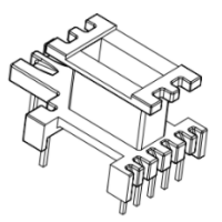 HXB-EI1346 EE13加寬安規立式5+1+2針