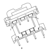 HXB- EFD2003 EFD20直插臥式4+4針