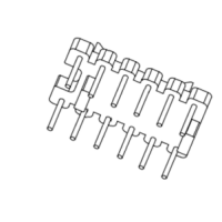 HXF-030 磁環(huán)底座 6+6針 BASE