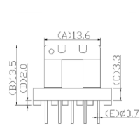HXF-EE1911TF EE19 臥式5+5針